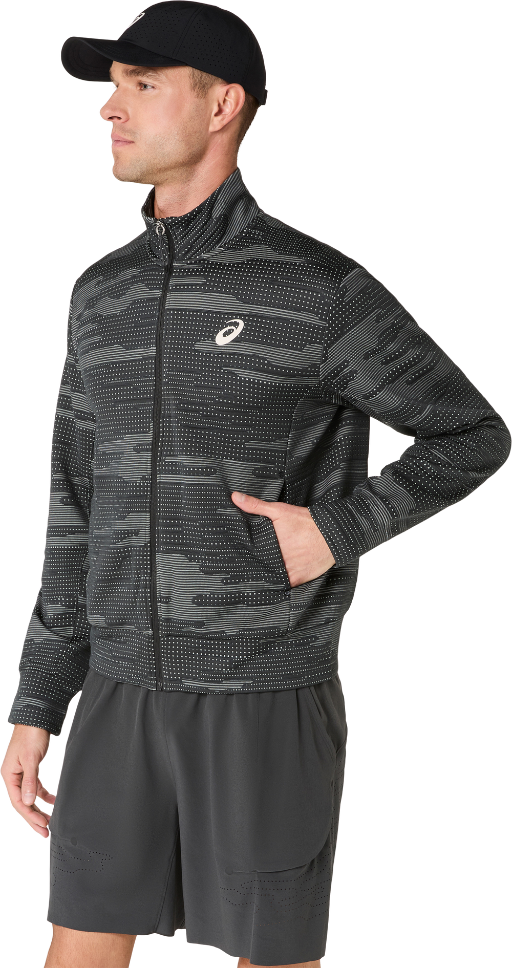 Match Jacket Men Graphite Grey Night Energy