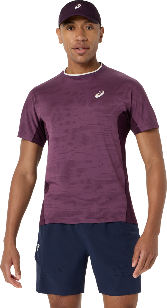 Match Jacquard Top Dark Aubergine