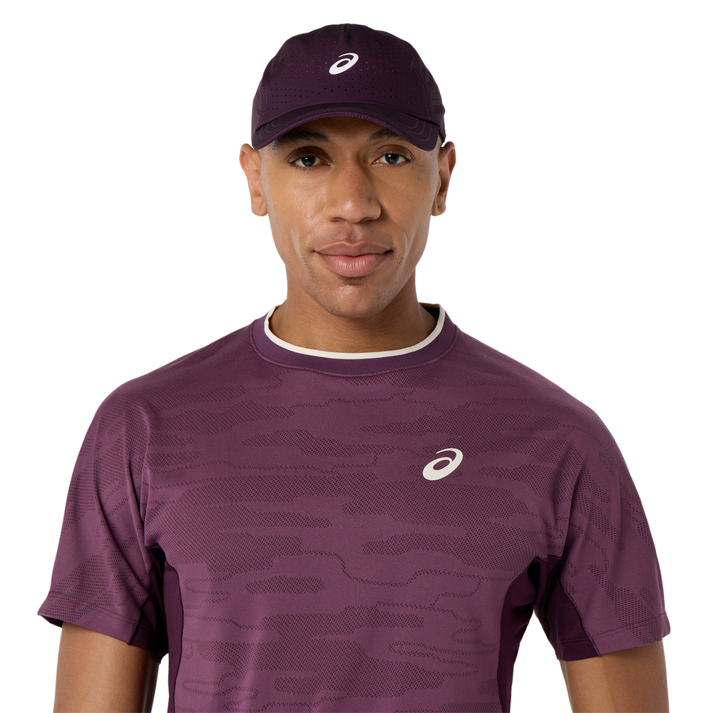 Match Jacquard Top Dark Aubergine