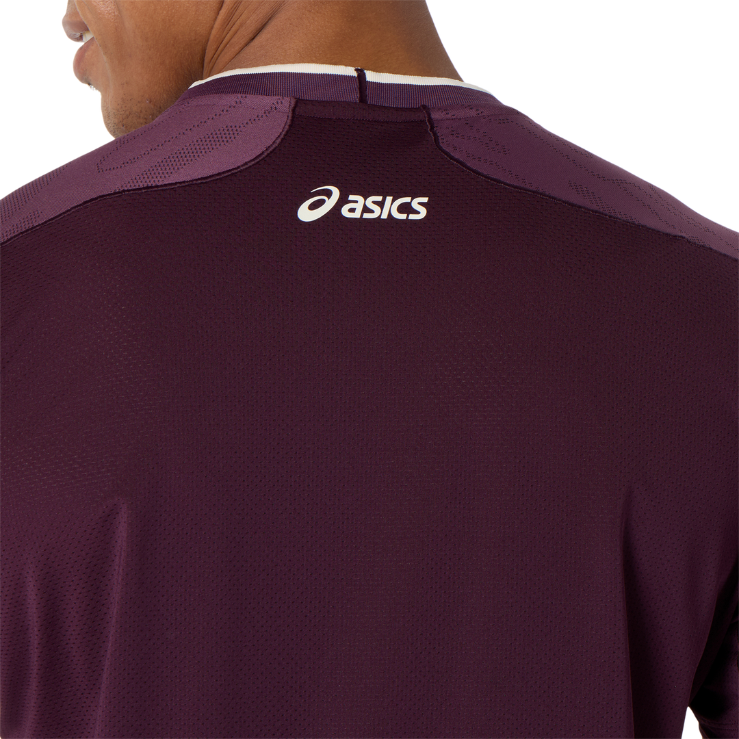 Match Jacquard Top Dark Aubergine
