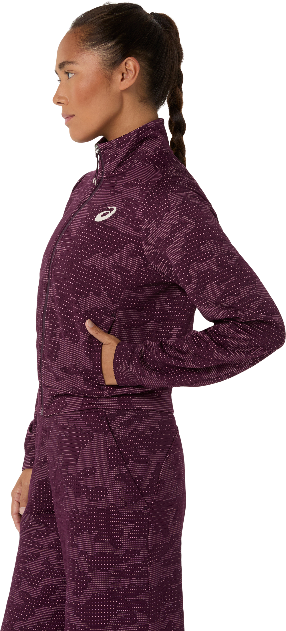 Match Jacket Women Dark Aubergine