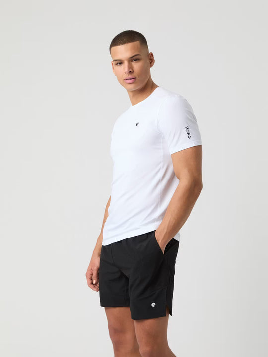 Ace Mesh Panel T-Shirt Men weiss