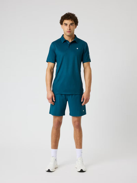 ACE Mesh Panel Polo Shirt Reflecting Pond