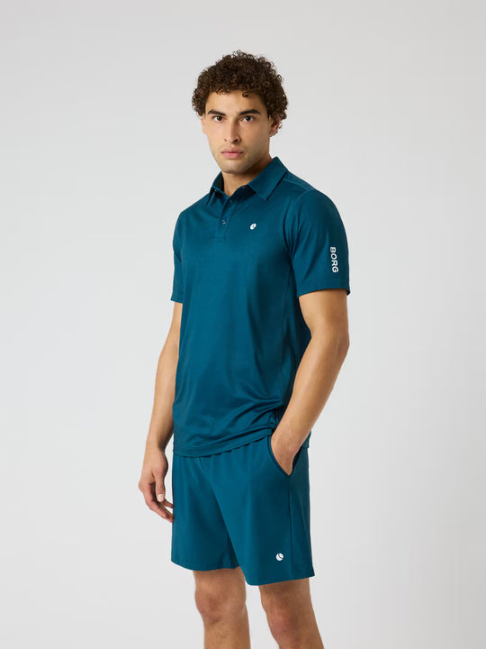 ACE Mesh Panel Polo Shirt Reflecting Pond