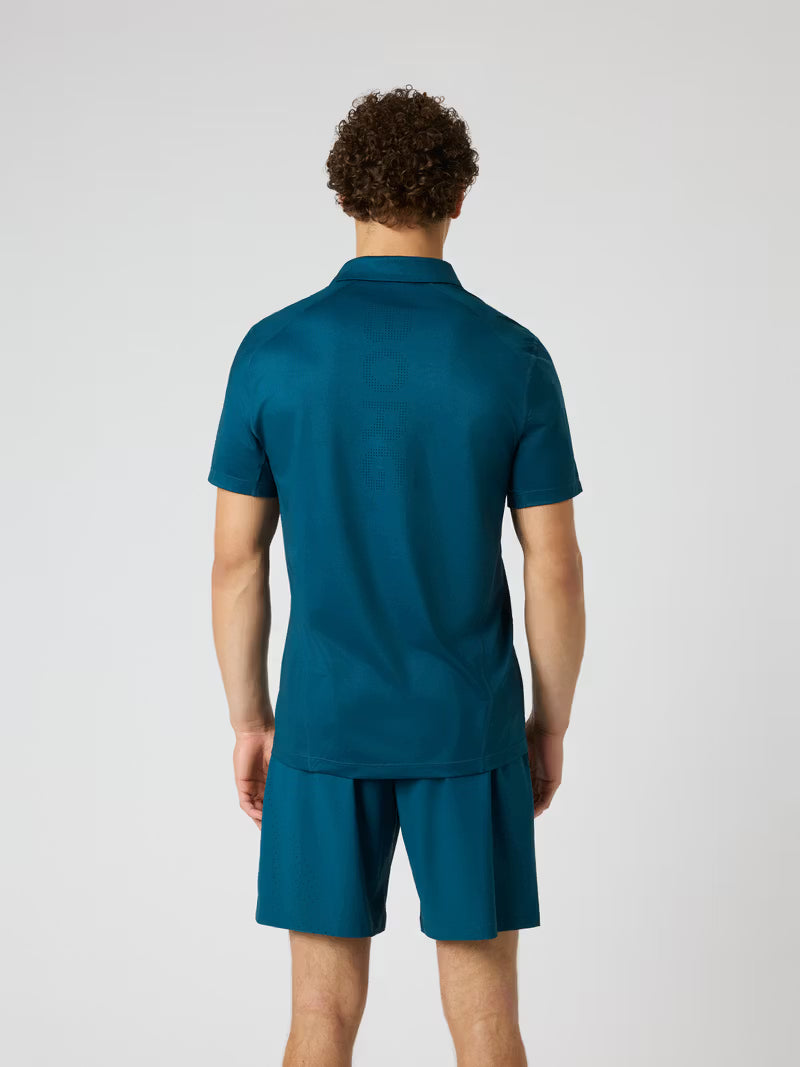 ACE Mesh Panel Polo Shirt Reflecting Pond