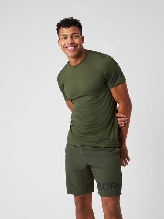 Borg T-Shirt Men Grün
