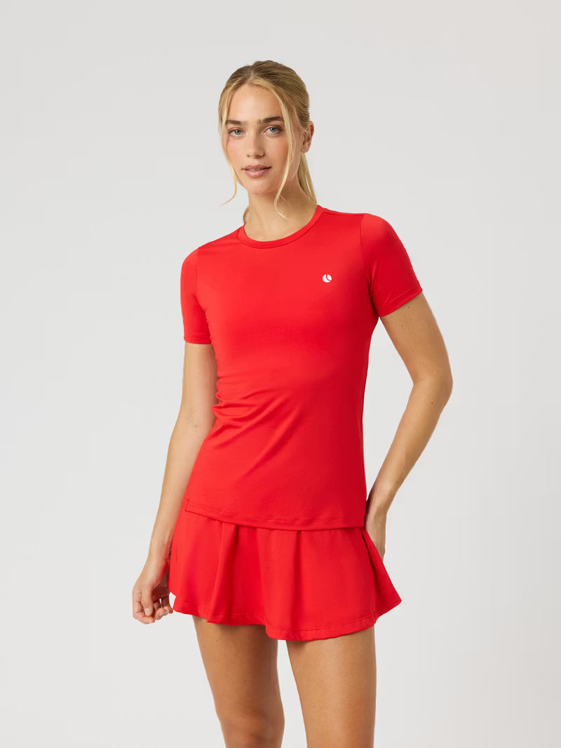 Ace Slim T-Shirt Damen flame scarlet