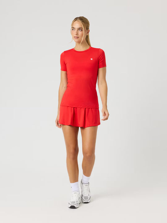 Ace Slim T-Shirt Damen flame scarlet