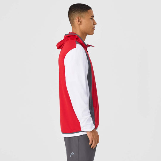 Club 25 Tech Hoodie Men Rot/Weiß