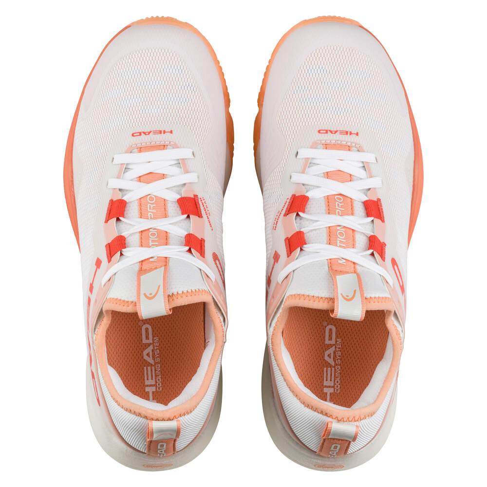 Motion Pro Frauen Padel Schuhe White/Coral