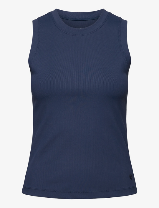 Ace Pocket Ribbed Tank Top Sargasso Sea