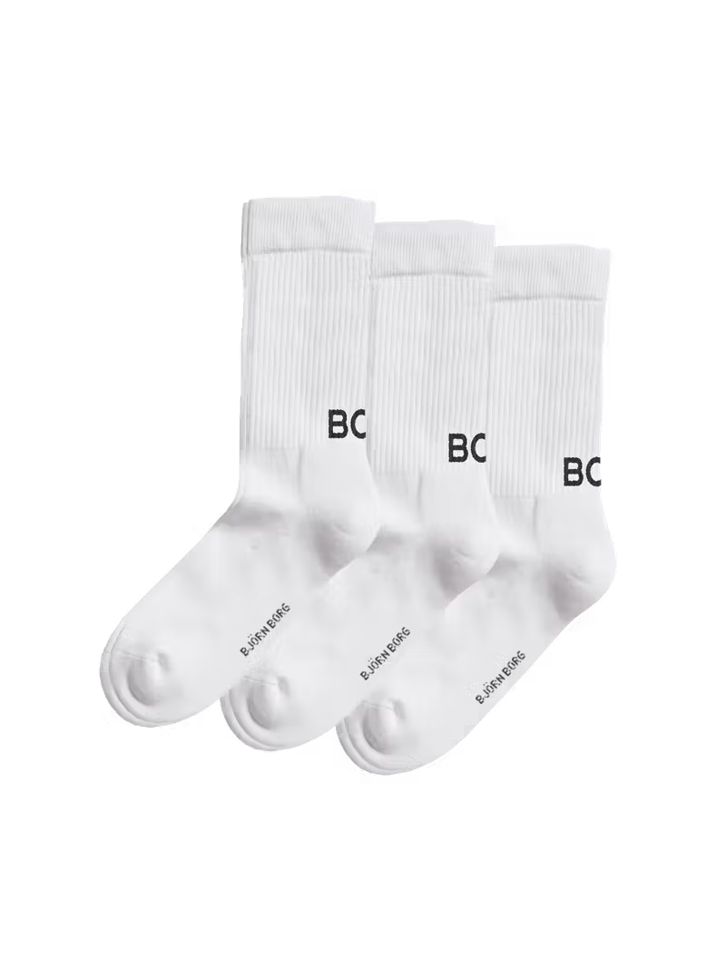 Polyamide Crew Socks 3er Weiß